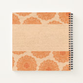 Elegant Brown Mandala Wedding Planner Notizblock (Rückseite)