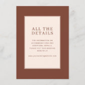 Elegant Brown Minimalist Begleitkarte (Vorderseite)