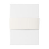 Elegant Brown Romantic Wedding Einladungsbanderole (Rückseitenbeispiel)