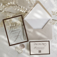 Elegant Brown We Do Wedding