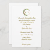 Elegant Brown Wedding Einladung, Jubiläum Einladung (Vorne/Hinten)