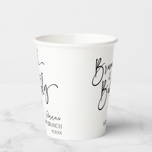 Elegant Brunch and Bubbly Birthday Brunch Party Pappbecher (Links)