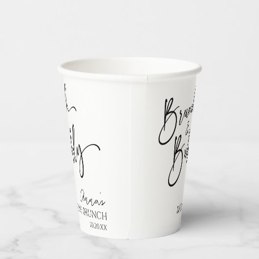 Elegant Brunch and Bubbly Birthday Brunch Party Pappbecher (Rechts)