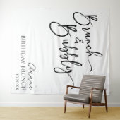 Elegant Brunch and Bubbly Birthday Brunch Party Wandteppich (Beispiel (Horizontal))