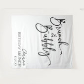 Elegant Brunch and Bubbly Birthday Brunch Party Wandteppich (Vorderseite (Horizontal))