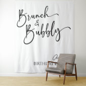 Elegant Brunch and Bubbly Birthday Brunch Party Wandteppich (Beispiel)