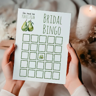 Elegant Brunch Perfect Pear Brautparty Bingo