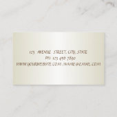 Elegant Brush Stroke Glitzer Broom Holographic Visitenkarte (Rückseite)