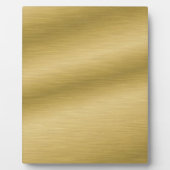 Elegant Brushed Gold Fotoplatte (Vorderseite)