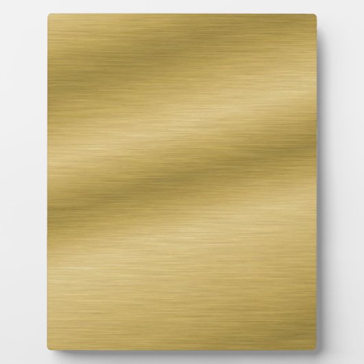 Elegant Brushed Gold Fotoplatte (Vorderseite)
