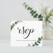 Elegant/Budget/RSVP-Karte. (Stehend Vorderseite)