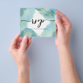 Elegant/Budget/RSVP-Karte. Flyer (Gruppe)
