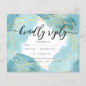 Elegant/Budget/RSVP-Karte. Flyer (Hinten)