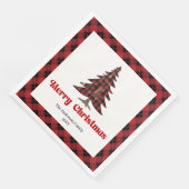 Elegant Buffalo Tree Napkin for Christmas Party Serviette (Ecke)