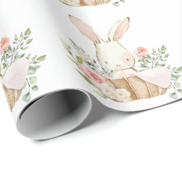 Elegant Bunny Rabbit Baby Shower Geschenkpapier