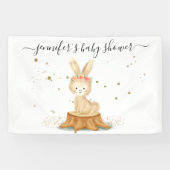 Elegant Bunny Rabbit wildlife farm forest animal Banner (Horizontal)