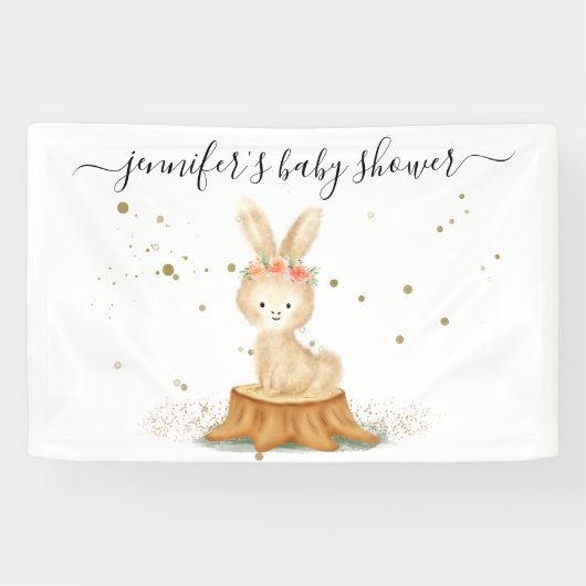 Elegant Bunny Rabbit wildlife farm forest animal Banner (Horizontal)