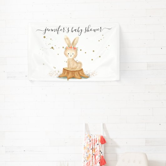 Elegant Bunny Rabbit wildlife farm forest animal Banner (InSitu)