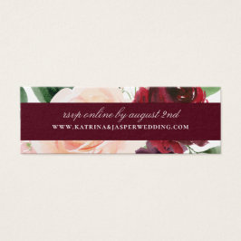 Elegant Burgund Floral Wedding Website UAWG