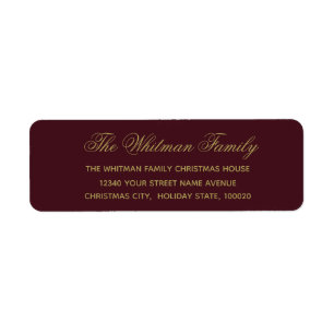 Elegant Burgundy-Adresse
