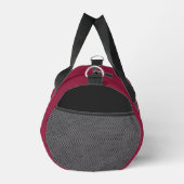 Elegant Burgundy and Black Color Block Monogram Duffle Bag (Rechts)