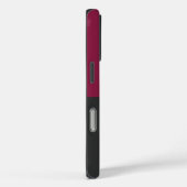 Elegant Burgundy and Black Monogram Case-Mate iPhone Hülle (Rückseite / Rechts)