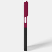 Elegant Burgundy and Black Monogram Case-Mate iPhone Hülle (Rückseite / Rechts)