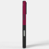 Elegant Burgundy and Black Monogram Case-Mate iPhone Hülle (Rückseite / Rechts)