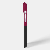 Elegant Burgundy and Black Monogram Case-Mate iPhone Hülle (Rückseite / Links)