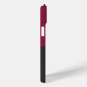 Elegant Burgundy and Black Monogram Case-Mate iPhone Hülle (Rückseite / Rechts)