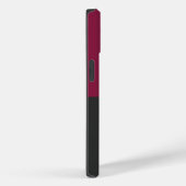 Elegant Burgundy and Black Monogram Case-Mate iPhone Hülle (Rückseite / Rechts)