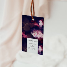 Elegant Burgundy Artistic Brush Stroke Vielen Dank