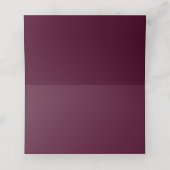 Elegant Burgundy Cream Wedding Platzkarte (Innenseite Aufgefaltet)