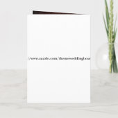 Elegant burgundy damask vintage Wedding Einladung (Rückseite)