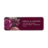 Elegant Burgundy Dark Moody Floral Wedding (Vorne)