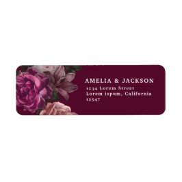 Elegant Burgundy Dark Moody Floral Wedding