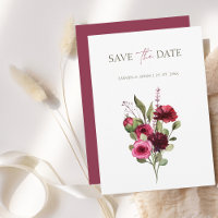 Elegant Burgundy Floral Bouquet Wedding