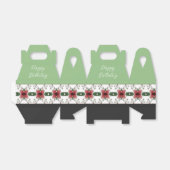 Elegant Burgundy Floral Designer Geschenkschachtel (Ungefaltet)