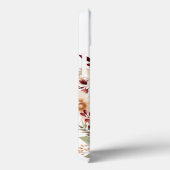 Elegant Burgundy Flowers Case-Mate iPhone Hülle (Rückseite / Rechts)