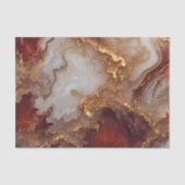 Elegant Burgundy Gold Liquid Marble Agate Abstract Seidenpapier (Vorderseite)