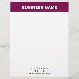 Elegant Burgundy Gold Luxury Business letterhead Briefbogen