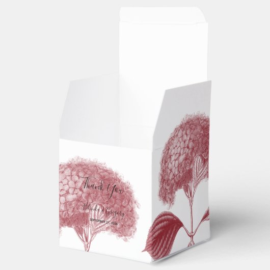 Elegant Burgundy Hydrangea Wedding Geschenkschachtel (Geöffnet)