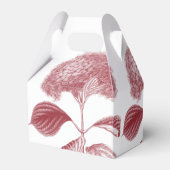 Elegant Burgundy Hydrangea Wedding Geschenkschachtel (Rückseite)