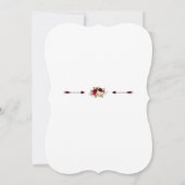 Elegant Burgundy Marsala Floral Wedding Einladung (Rückseite)