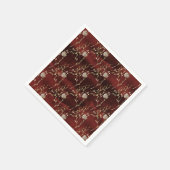 Elegant Burgundy Marsala Party Paper Serviette (Ecke)