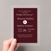 Elegant Burgundy Minimalist