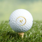 Elegant Burgundy Monogram Golfball (Insitu T-Shirt)