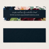 Elegant Burgundy Navy Floral Wedding Website UAWG (Vorne & Hinten)