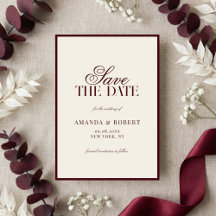 Elegant Burgundy Old Money Wedding