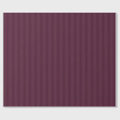 Elegant Burgundy on Burgundy Thick Stripes Geschenkpapier (Flach)